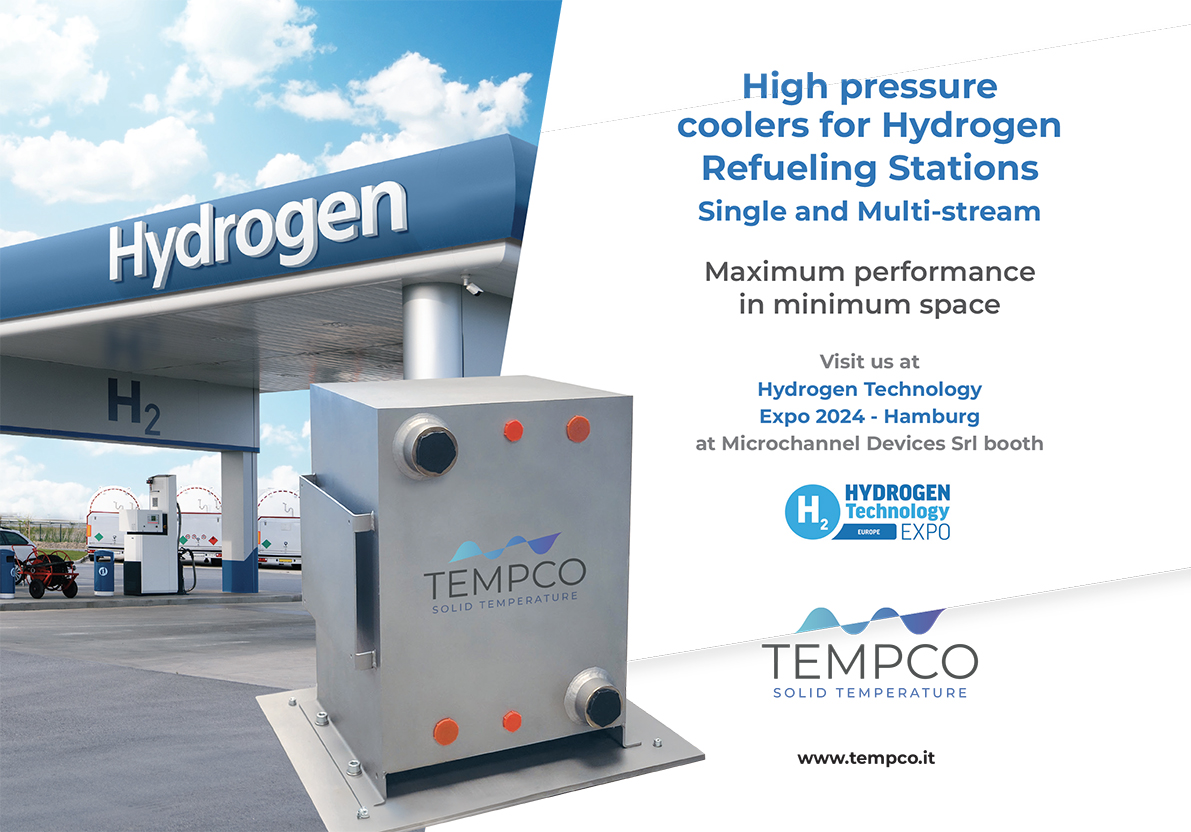 Tempco Hydrogen Technology Hamburg stazioni rifornimento idrogeno PCHE