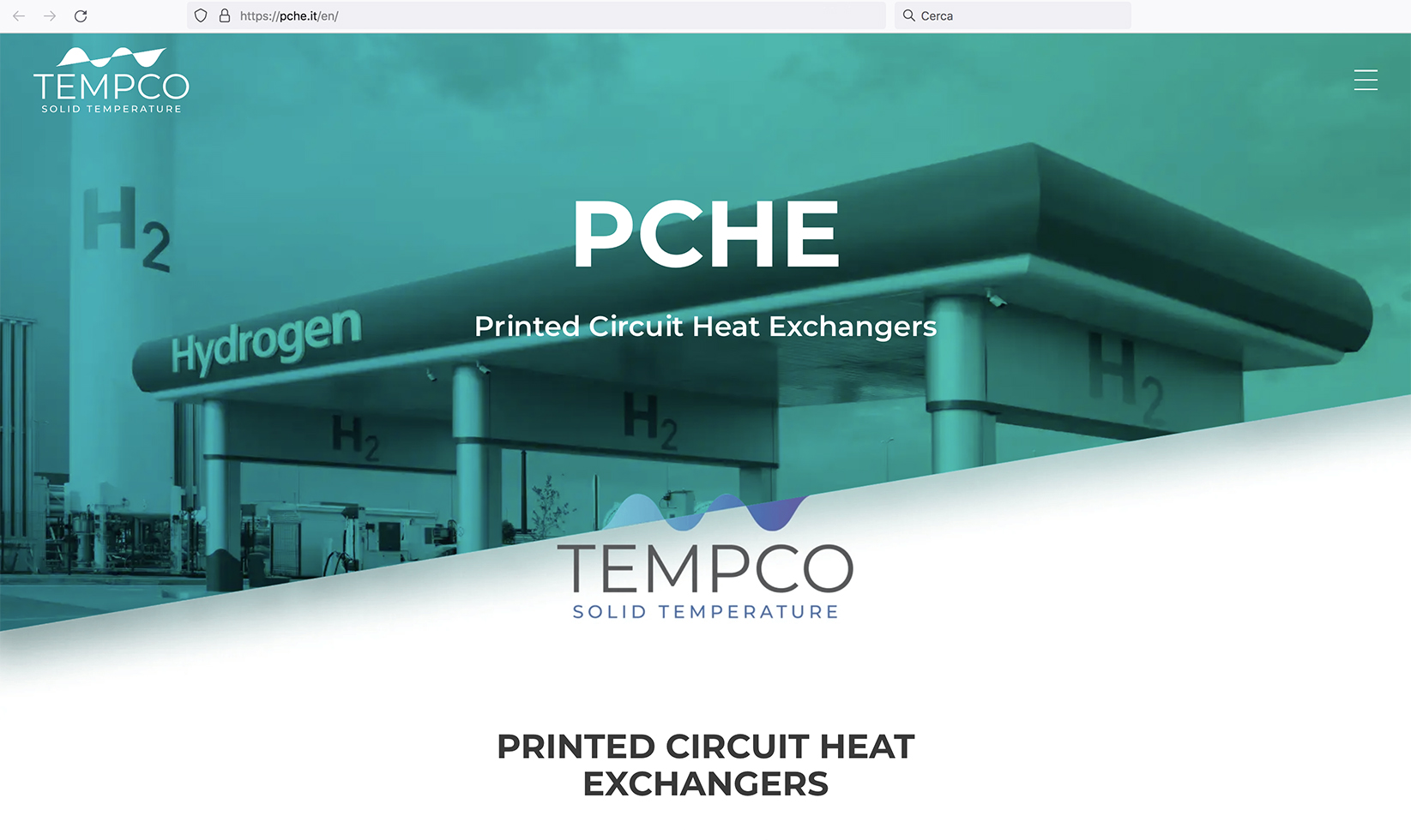 Tempco PCHE printed circuit heat exchangers website home